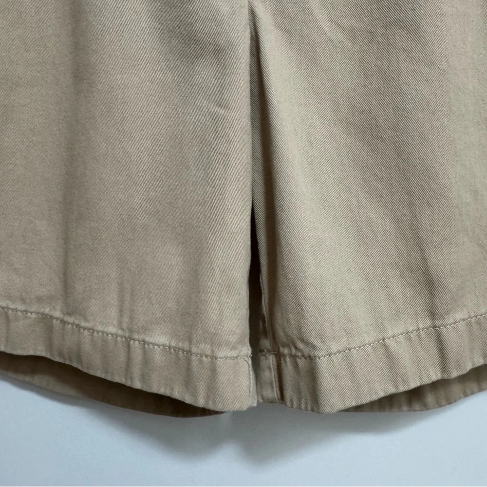 J. Crew Factory 7” Classic Chino Shorts Women Size 8 Khaki Uniform Preppy - Picture 5 of 11